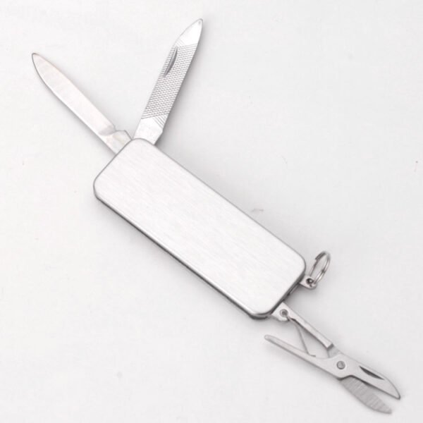 Mini Schweizer Taschenmesser aus Edelstahl – Bild 2