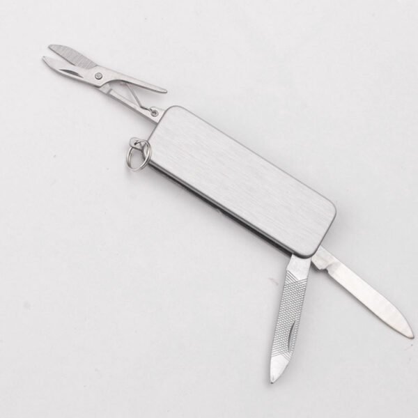 Mini Schweizer Taschenmesser aus Edelstahl – Bild 3