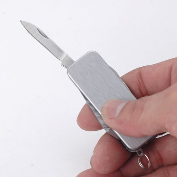 Mini Schweizer Taschenmesser aus Edelstahl – Bild 4